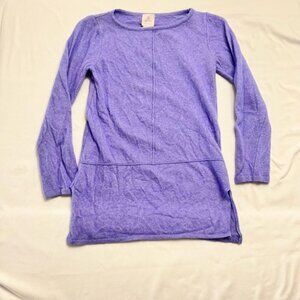 Made in Italy Merino Wool Cashmere Tunic Sweater Periwinkle | Women's Medium